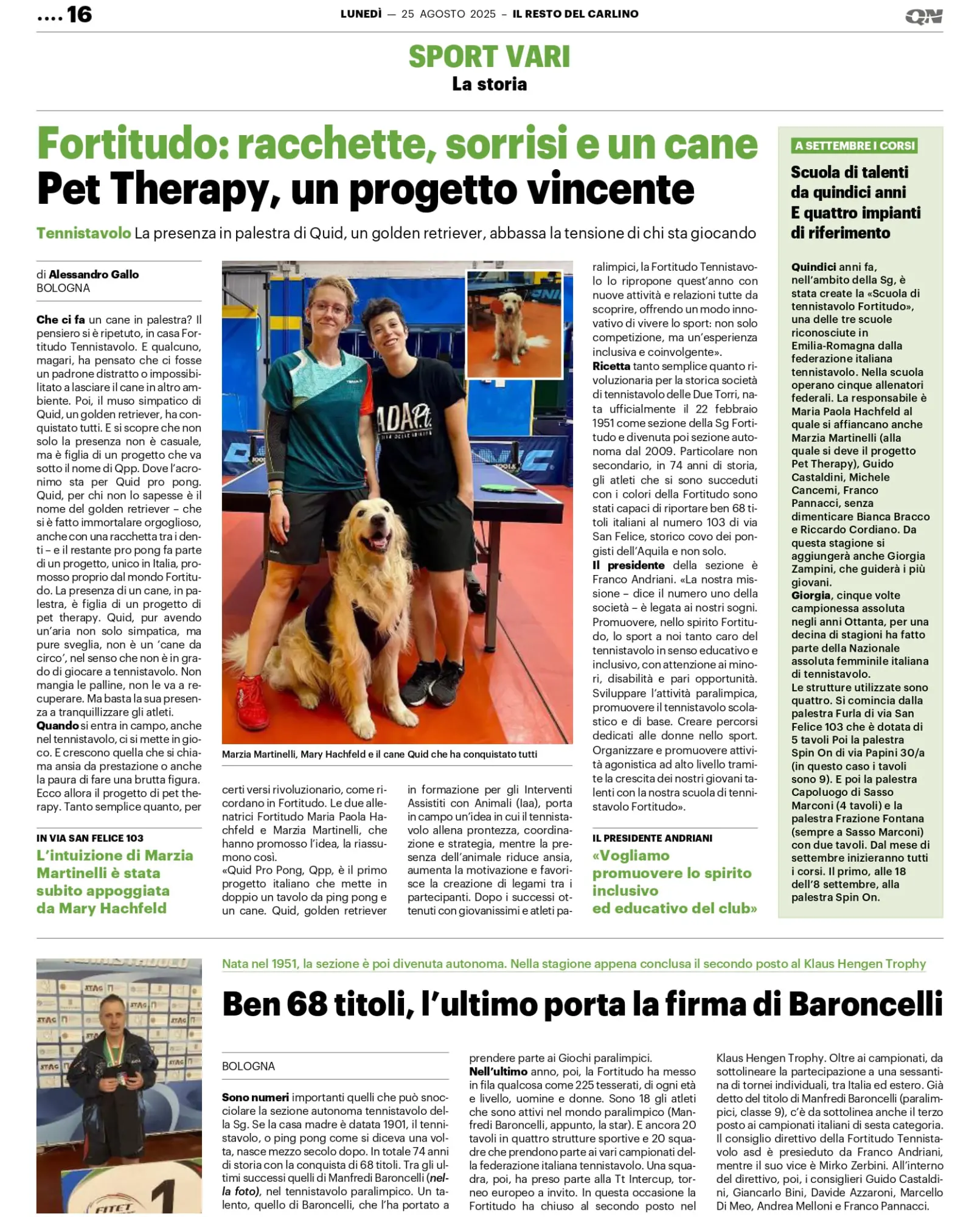 Articolo su QPP dal Resto del Carlino